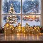 Pre-lit Folding Gingerbread House, Set of 2 image number 2