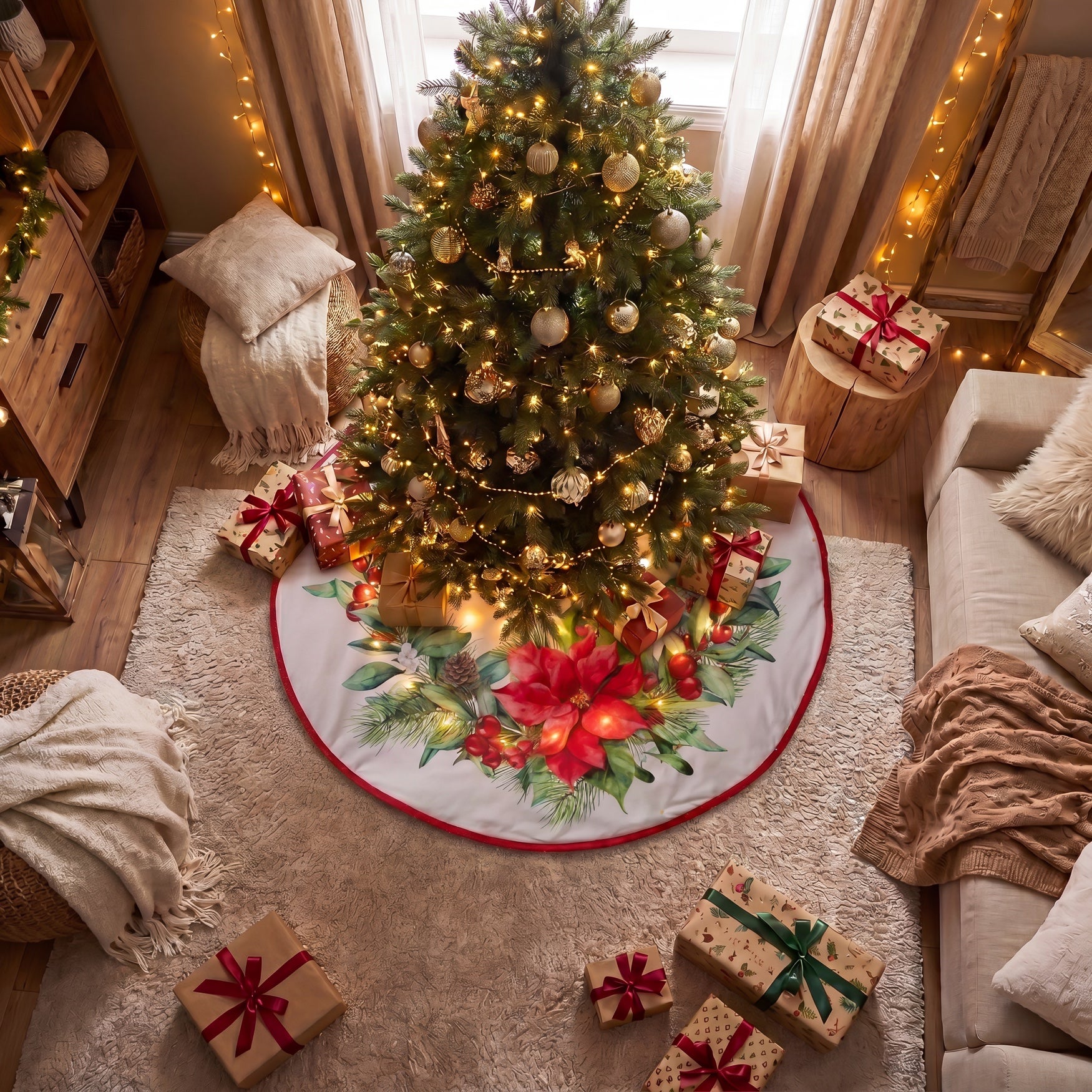 Pre-lit Tree Skirt image number 3