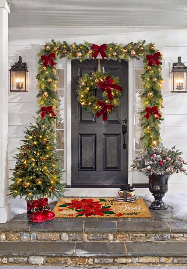 24" Pre-lit Jingle All the Way Wreath image number 6