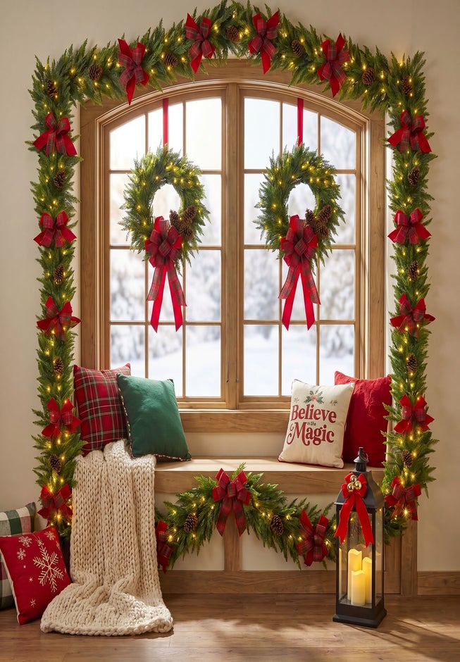 Twice As Nice Pre-lit Wreaths, Set of 2 image number 5