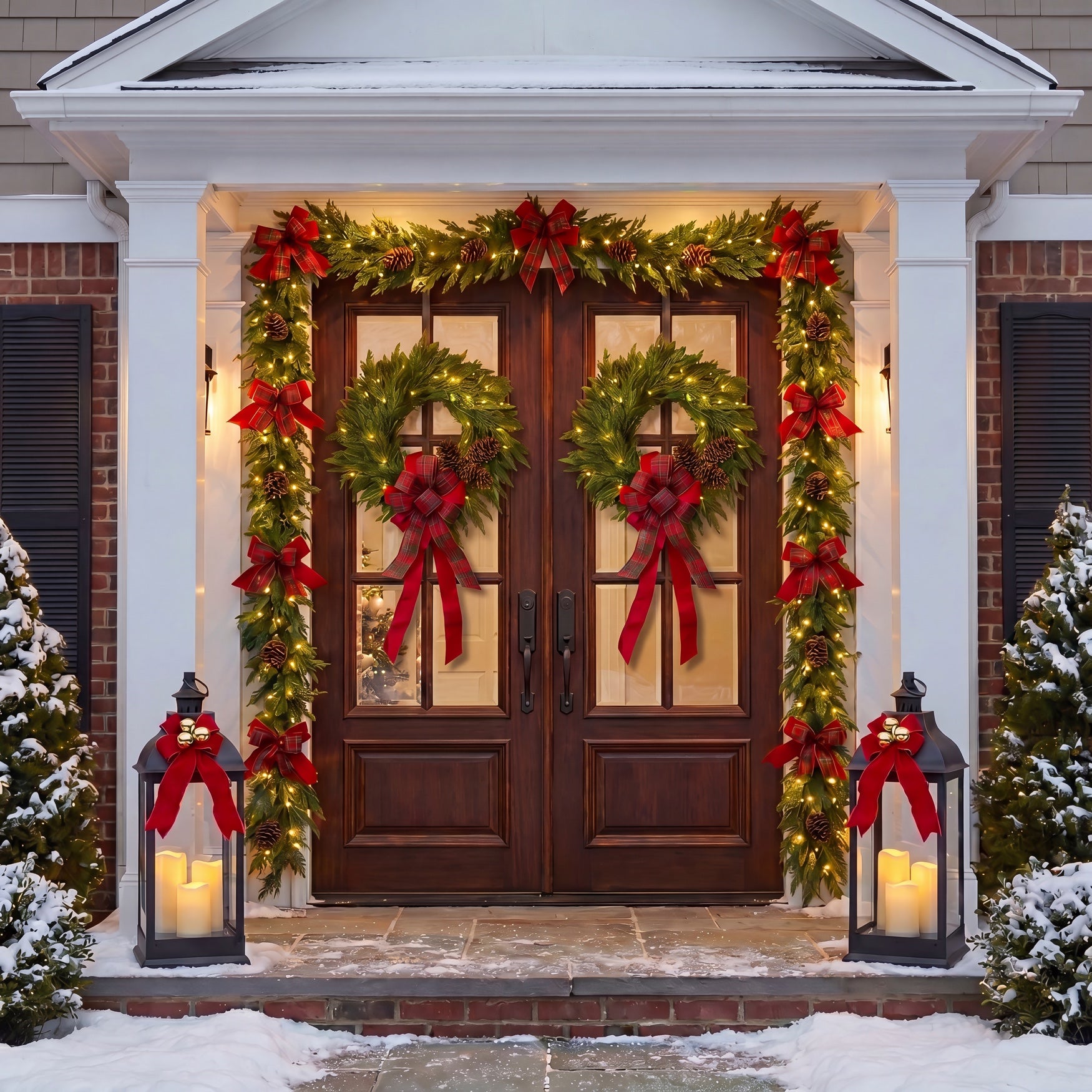 Twice As Nice Pre-lit Wreaths, Set of 2 image number 6