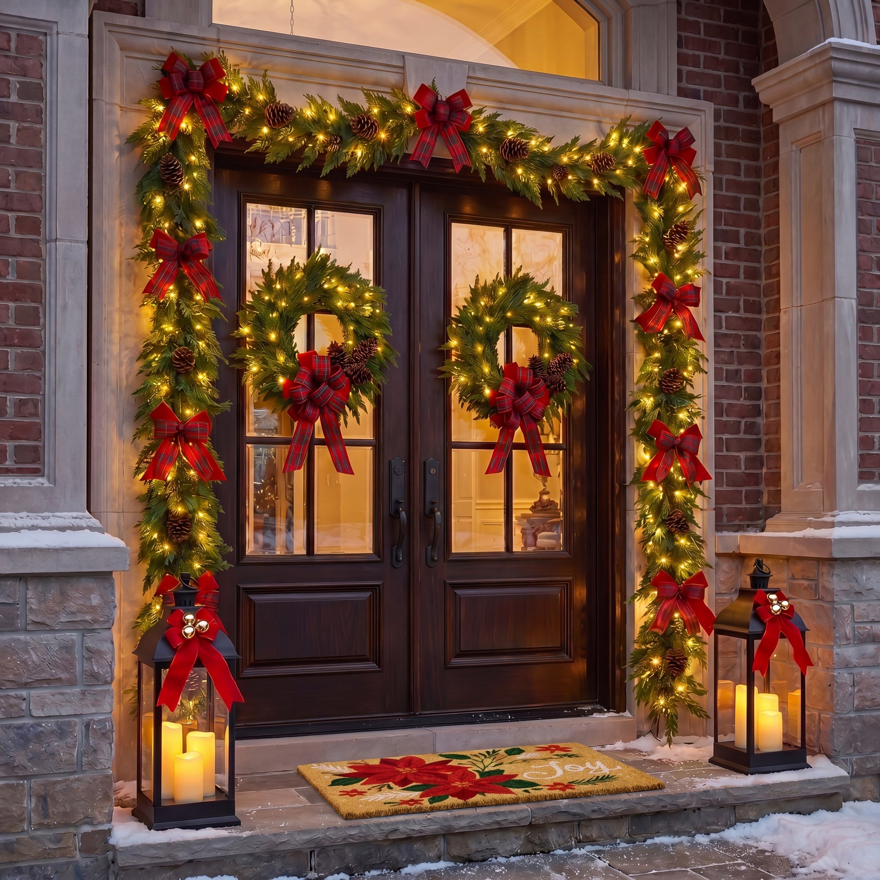 Twice As Nice Pre-lit Wreaths, Set of 2 image number 0
