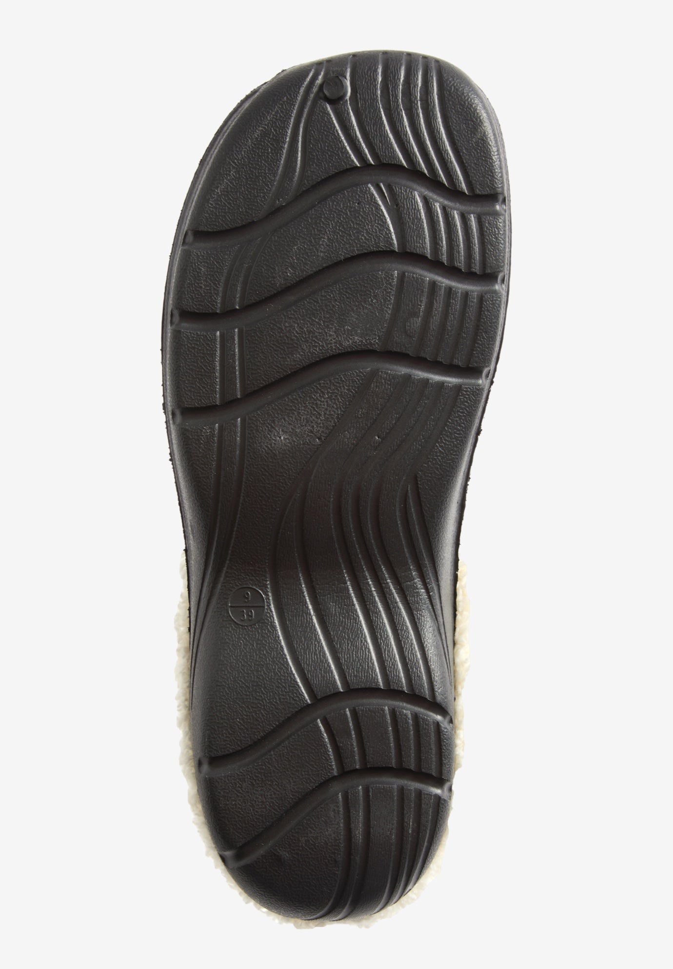 The Fur Lined Slip-On Rubber Clog Mule image number 2