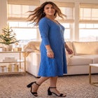 Wave Soft Knit Fit & Flare Dress image number 2
