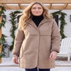 Reversible Suede-Look & Teddy Coat image number 1