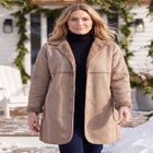 Reversible Suede-Look & Teddy Coat image number 0