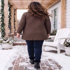 Diamond Quilted Barn Coat image number 1