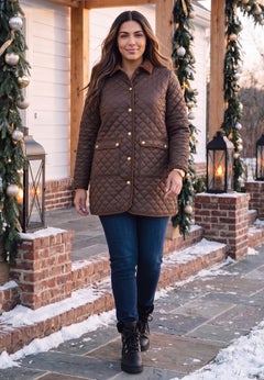 Diamond Quilted Barn Coat