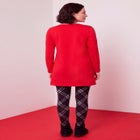 Plus Size Cotton Graphic Print Long Sleeve Swing Tunic  image number 1