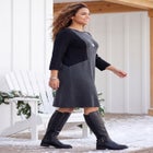 Jacquard Colorblock Dress image number 2