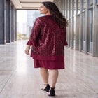 Dahlia Dress & Sequin Mesh Cardigan 2-Piece Set image number 1