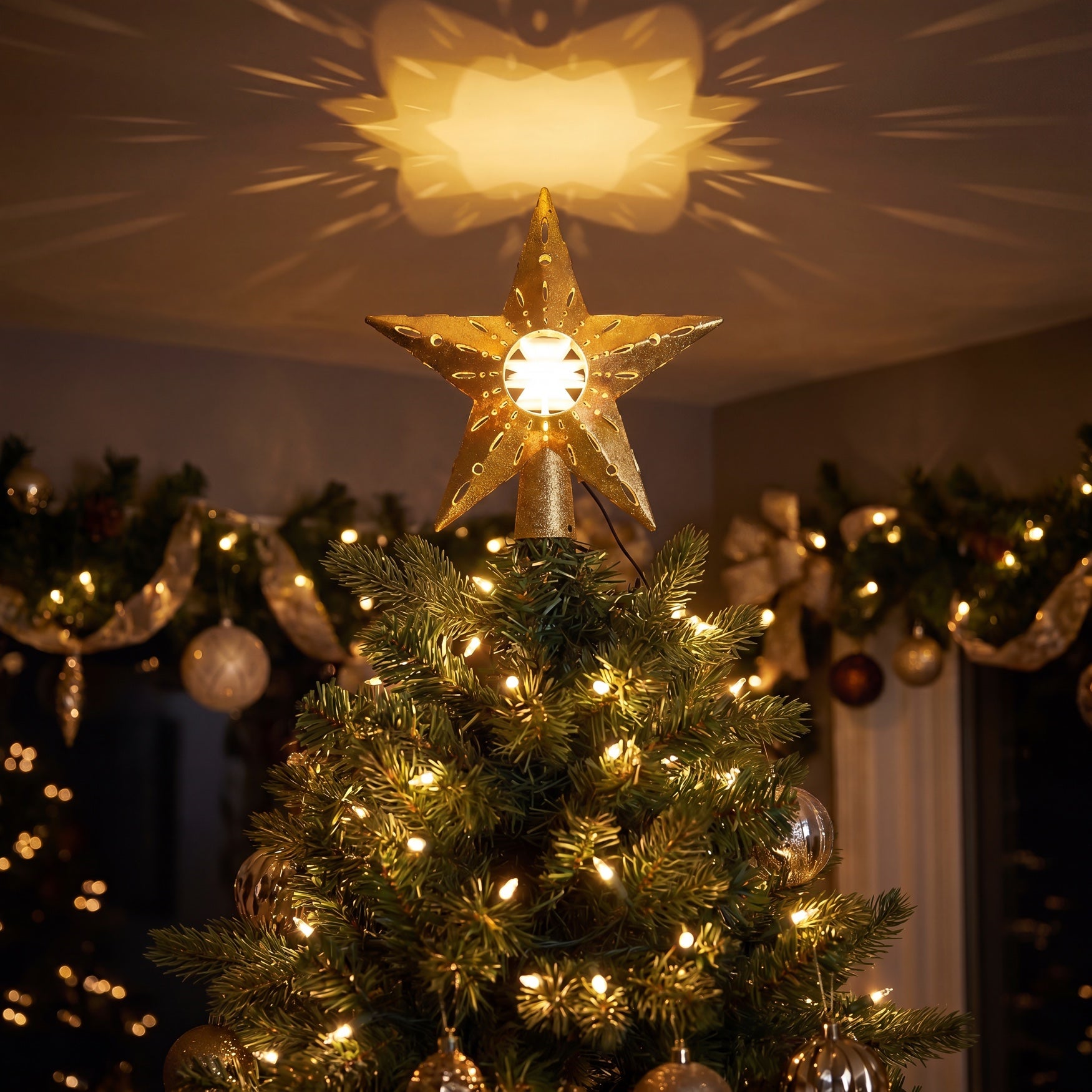 LED Spiral Tree Topper image number 0