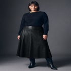 Faux Leather Skirt image number 0