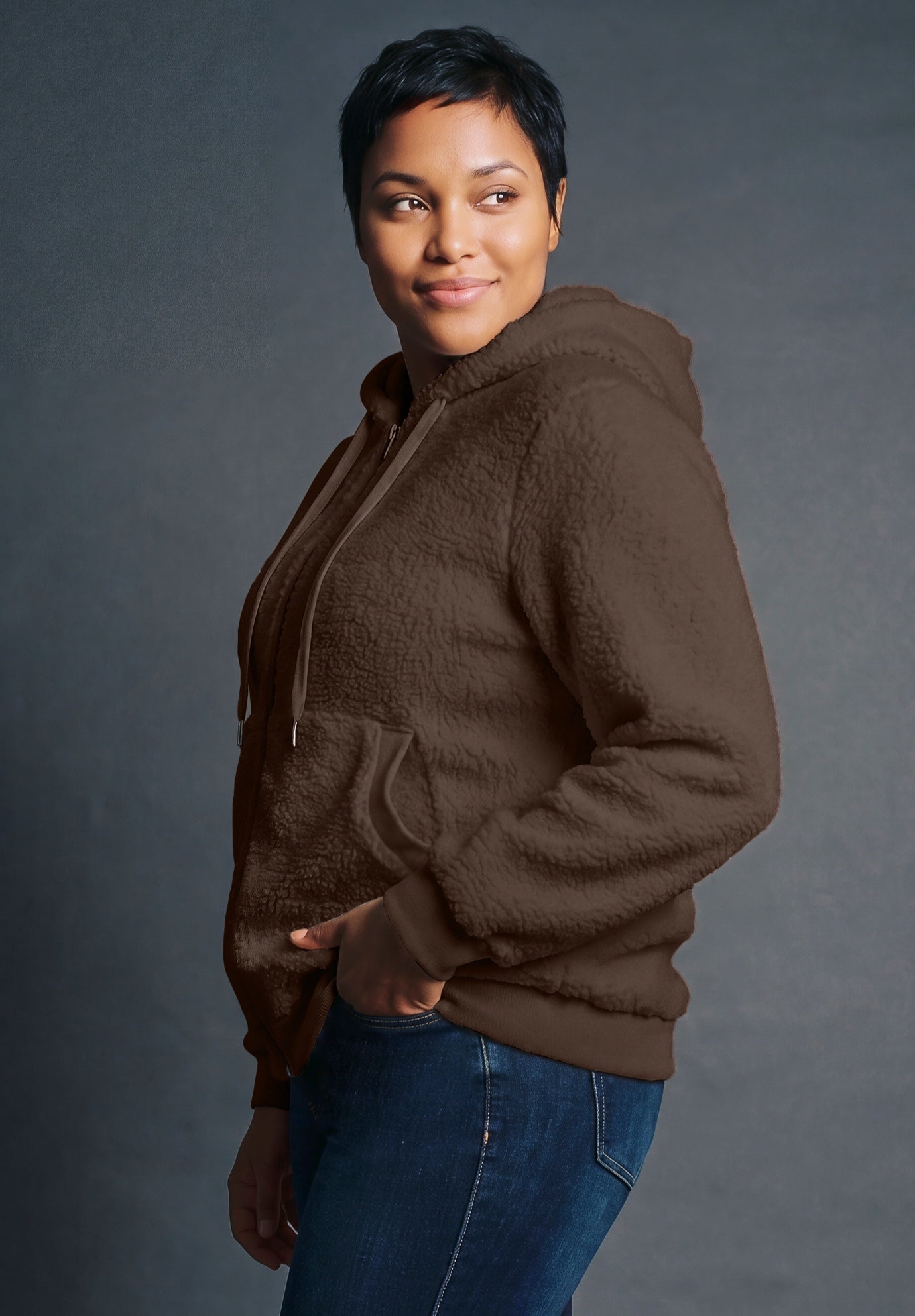 Textured Hoodie image number 1