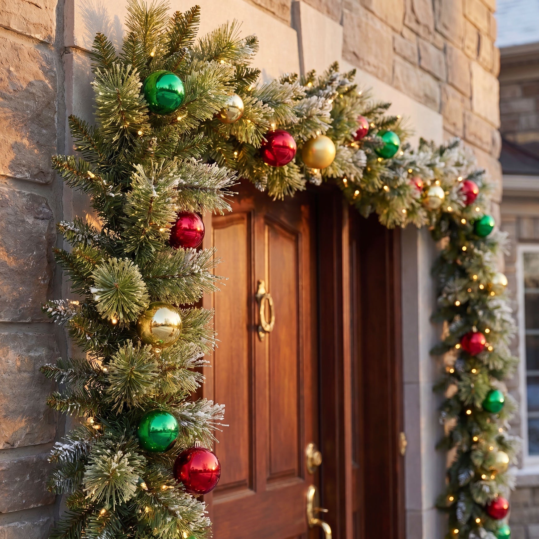 9 Ft. Pre-lit Decorated Garland image number 2