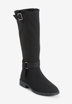 The Geraldine Stretch Wide Calf Boot
