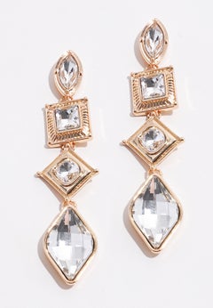 Rhinestone Drop Earrings