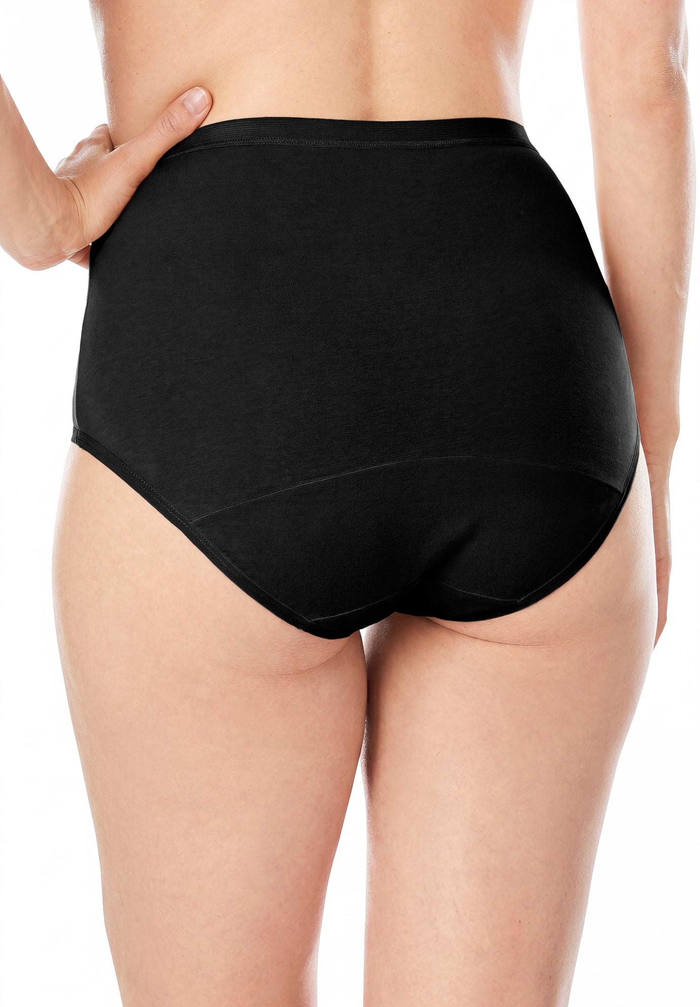 Cotton Spandex Leak-Proof Brief 2-Pack image number 1