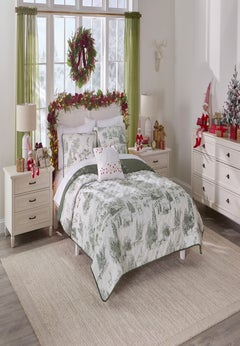 Woodland Cottage 3-Pc Quilt Set