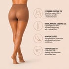 Silky Toes Control Top Ultra Soft Sheer Single Pair Tights image number null