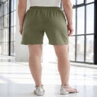 Plus Size Soft Knit Pull-On Short image number null