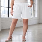 Plus Size Soft Knit Pull-On Short image number null