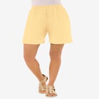 Plus Size Soft Knit Pull-On Short image number null