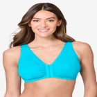 Leading Lady&reg; Meryl Cotton Front-Close Wireless Bra image number null