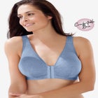 Leading Lady&reg; Meryl Cotton Front-Close Wireless Bra image number null