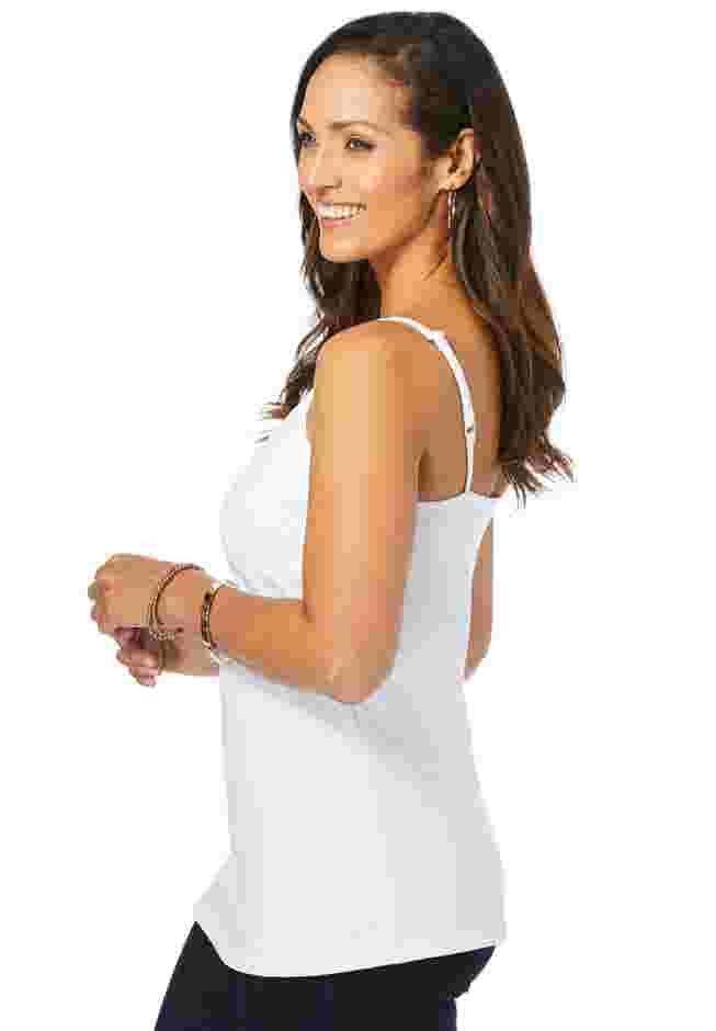 Stretch Cotton Cami image number 1