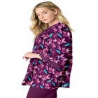 Plus Size Juliet Lace Trim Button-Down Shirt image number null