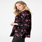 Plus Size Juliet Lace Trim Button-Down Shirt image number null