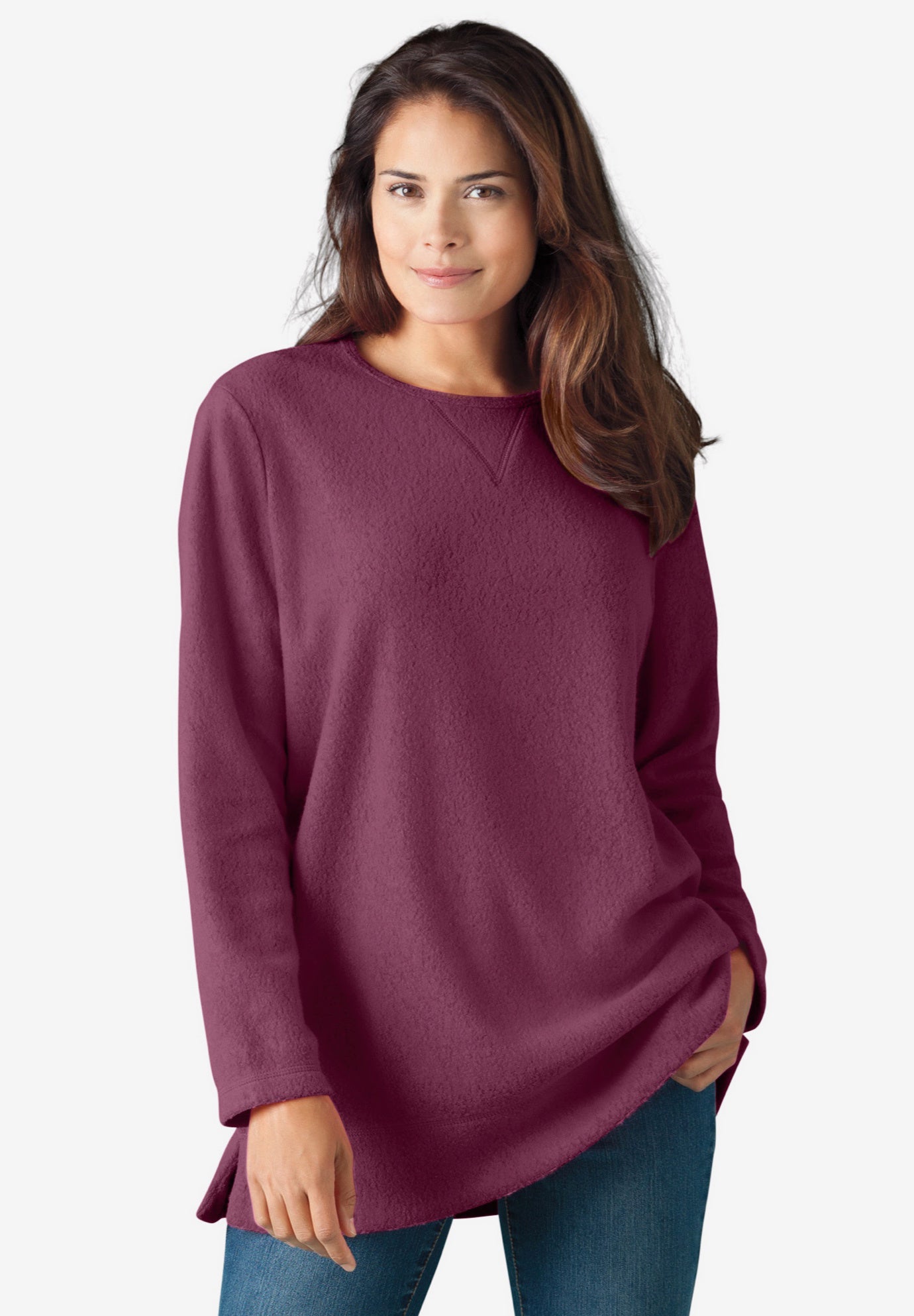 Crewneck Ultra Soft Sherpa Sweatshirt image number 0