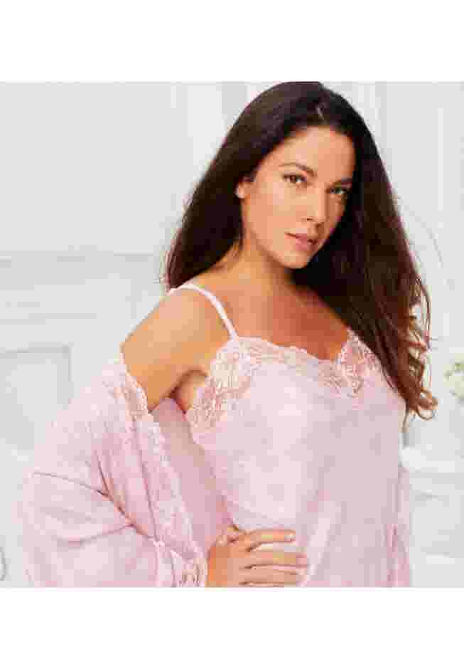The Luxe Satin Short Peignoir Set image number 4