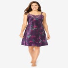 The Luxe Satin Short Peignoir Set image number null