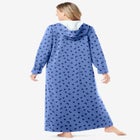 Long Hooded Fleece Sweatshirt Robe image number null