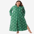 Long Hooded Fleece Sweatshirt Robe image number 0