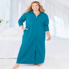 Long Hooded Fleece Sweatshirt Robe image number null