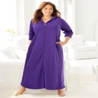 Long Hooded Fleece Sweatshirt Robe image number null