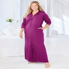 Long Hooded Fleece Sweatshirt Robe image number null