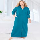 Long Hooded Fleece Sweatshirt Robe image number null