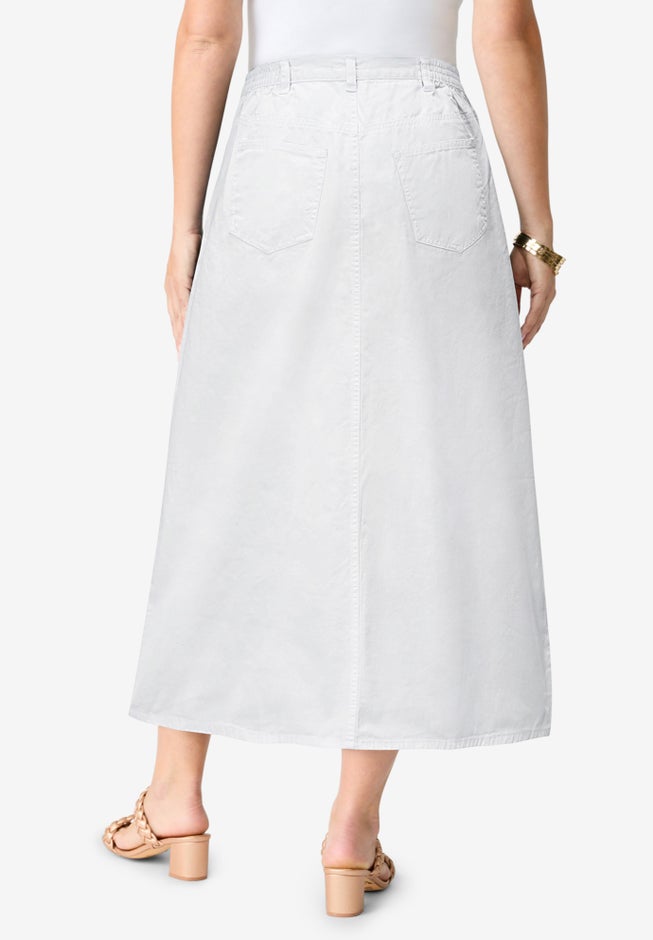 Plus Size Easy-Wear A-Line Skirt image number 1