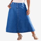 Plus Size Easy-Wear A-Line Skirt image number 0