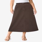 Plus Size Easy-Wear A-Line Skirt image number 0