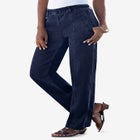 Plus Size Easy-Wear Straight Leg Jean image number 3