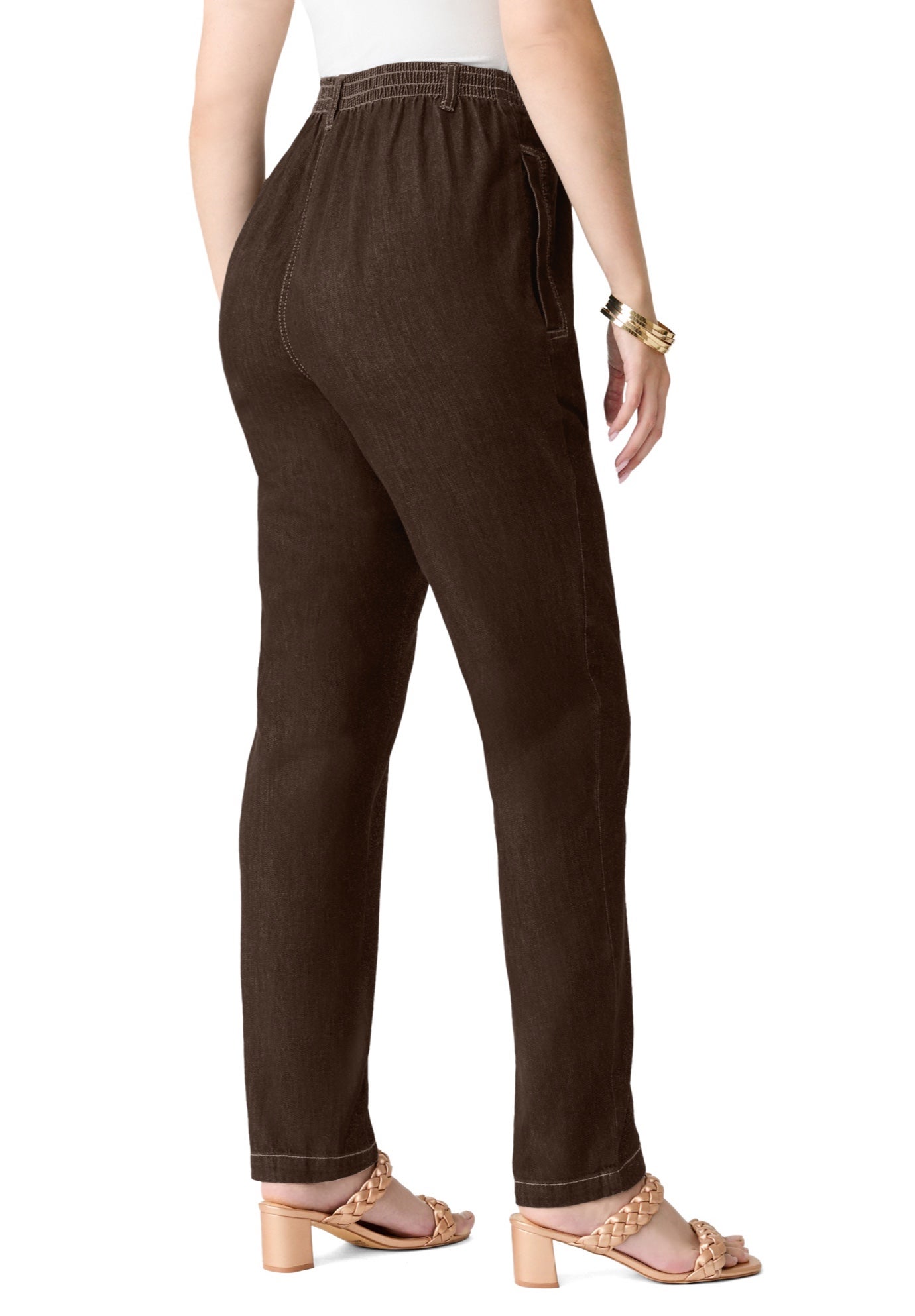 Plus Size Easy-Wear Straight Leg Jean image number 2