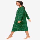 Long-Sleeve Henley Print Sleepshirt image number 2