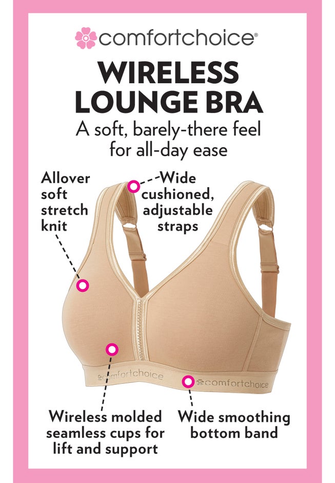 Wireless Front-Close Lounge Bra image number 3