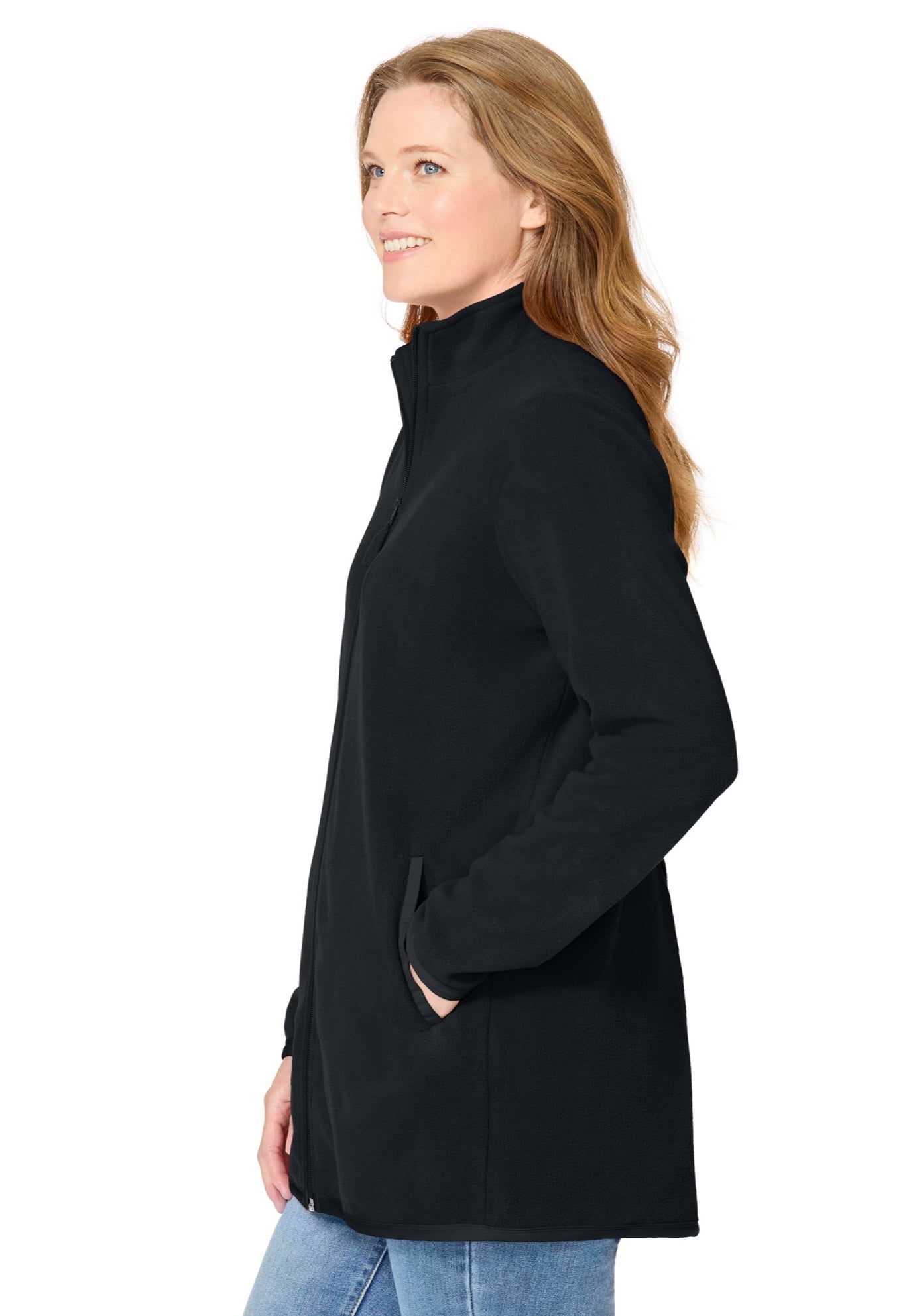 Zip-Front Microfleece Jacket image number 1