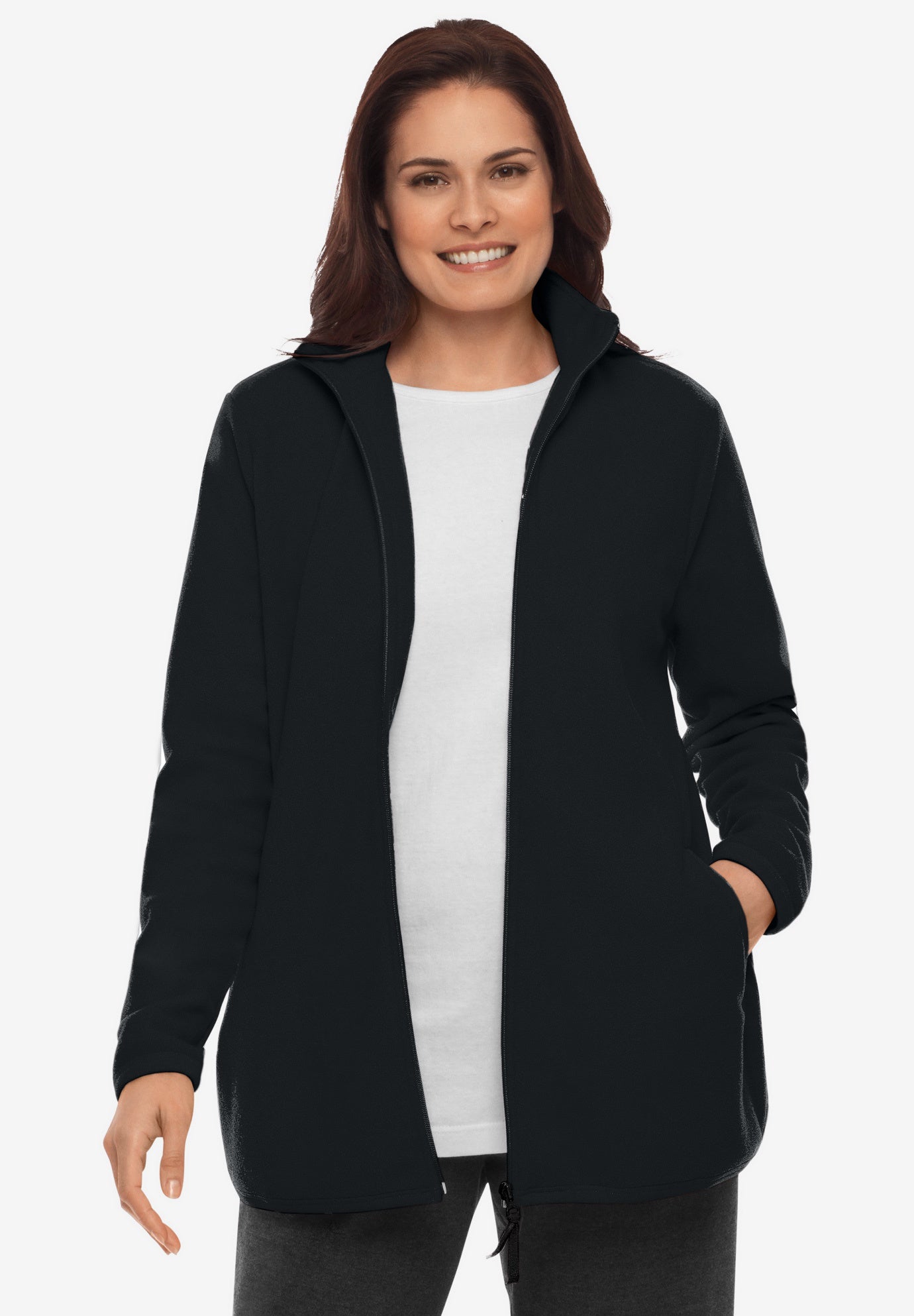 Zip-Front Microfleece Jacket image number 0